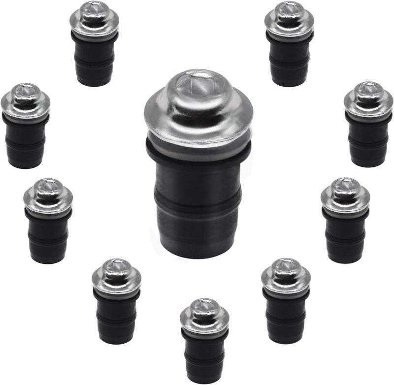 amavoler 10 PCS M5 Motorcycle Windscreen Bolts Screws Kit,Universal Motorcycle CNC Windshield Windscreen Bolt Screw,Works on OEM or Aftermarket Windshields (Silver) - Image 1